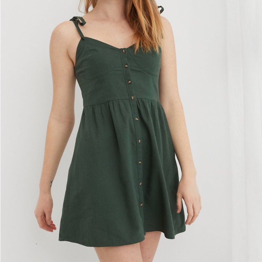 Aerie Linen Dress